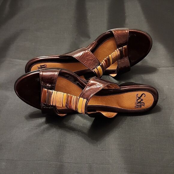 SOFFT ANITA WOMEN'S ROUND OPEN TOE SLIP-ON  WEDGE SANDAL - Picture 15 of 16